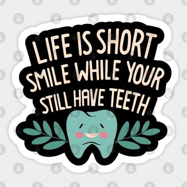 Life is short Sticker by NomiCrafts